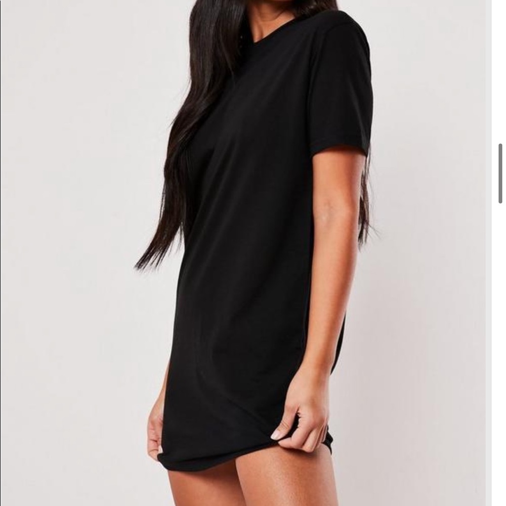 Missguided Black Tshirt dress
